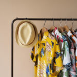 clothing-rack-with-floral-hawaiian-shirts-hangers-hat